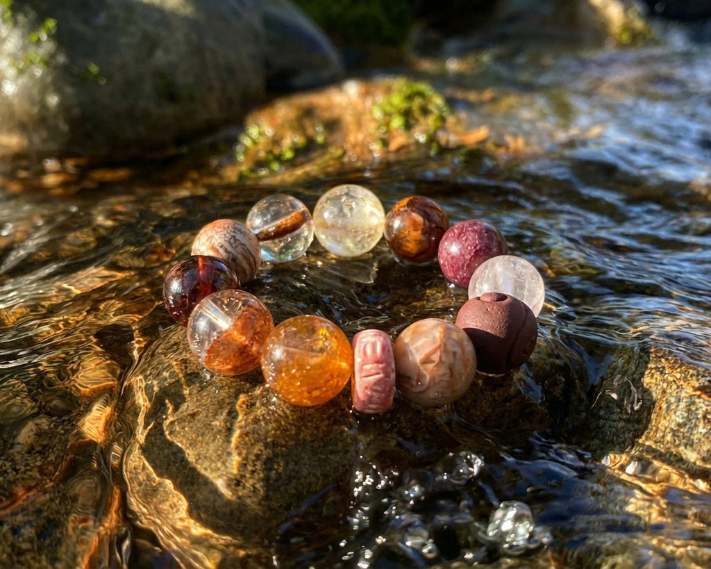 Clear Quartz Bracelet for Focus | Sap Deposit