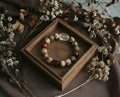 Faceted Clear Quartz and Jasper Bracelet | Strata Path