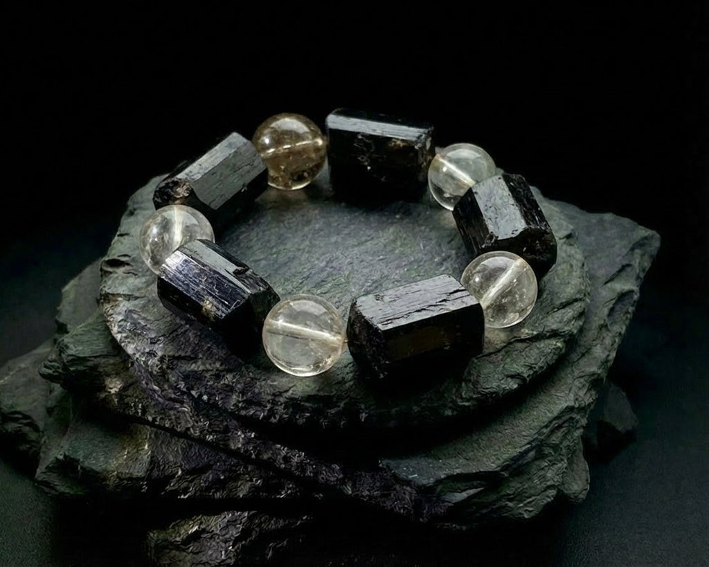Black Tourmaline Bracelet for Protection | Hollow Pulse