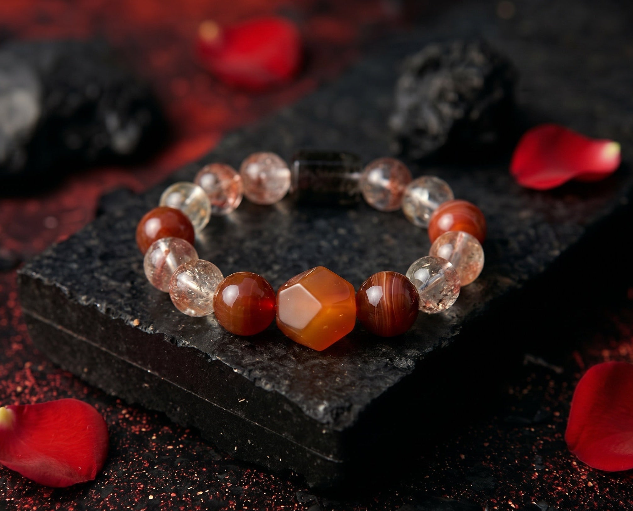 Handmade Agate Bracelet | Solar Drift