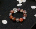 Red Agate and Clear Quartz Bracelet | Ember Strata