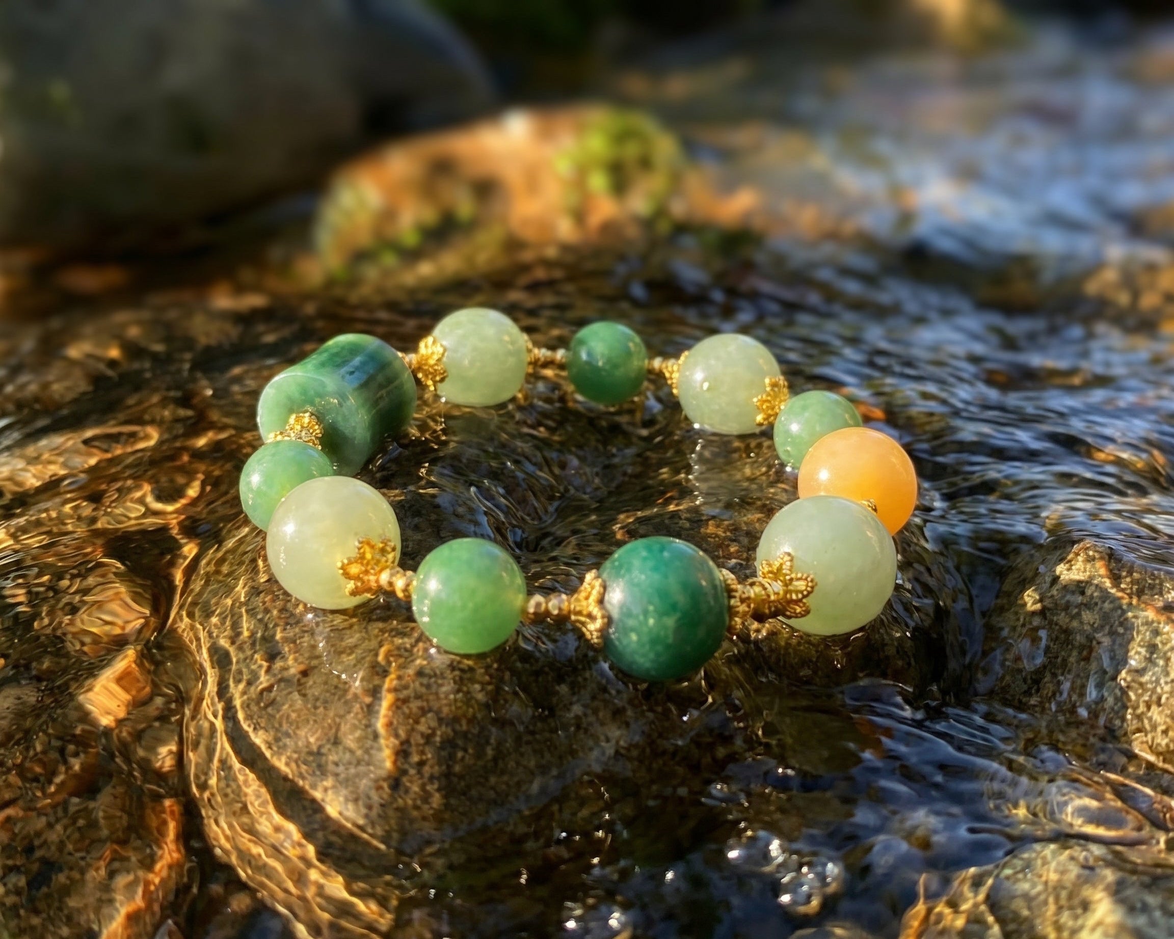 Jade and Citrine Bracelet | Jade Harvest