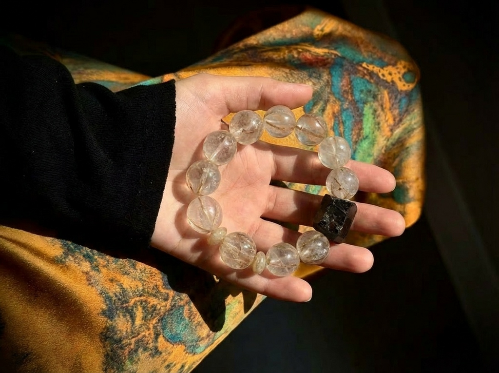 Citrine and Black Tourmaline Bracelet | Held Radiance