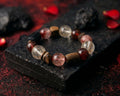 Clear Quartz and Garnet Bracelet | Dune Solace